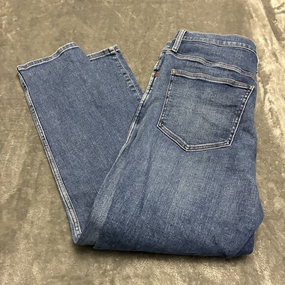 Madewell Stovepipe Jeans Womens 31 Blue Straight Ankle Medium Wash Denim Pants - Picture 7 of 11